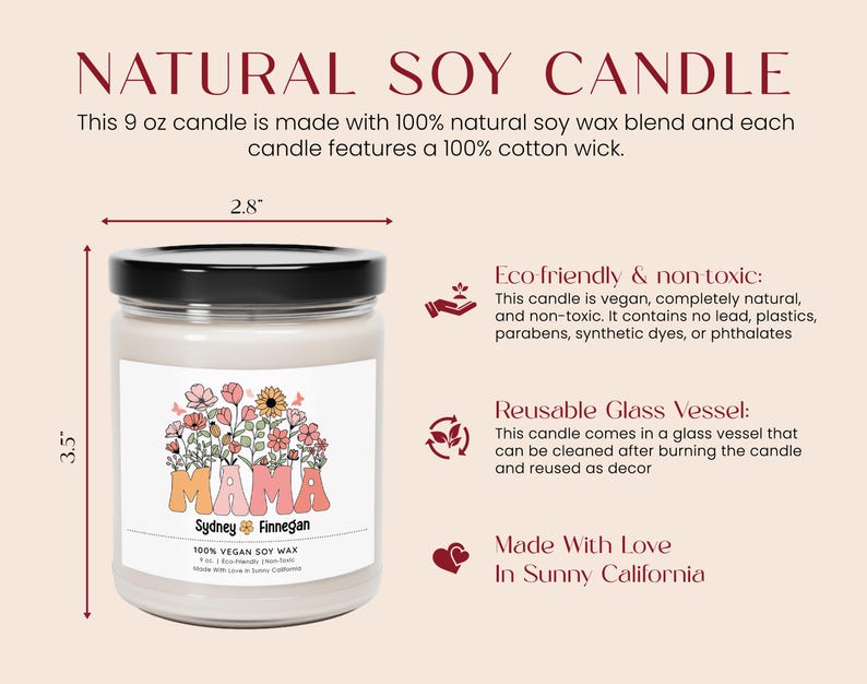 a jar of natural soy candle labeled natural soy candle