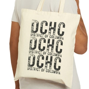 DC Hardcore Music - Washington DC - Double-Sided Print - Natural - Cotton Canvas Tote Bag - Free Shipping!