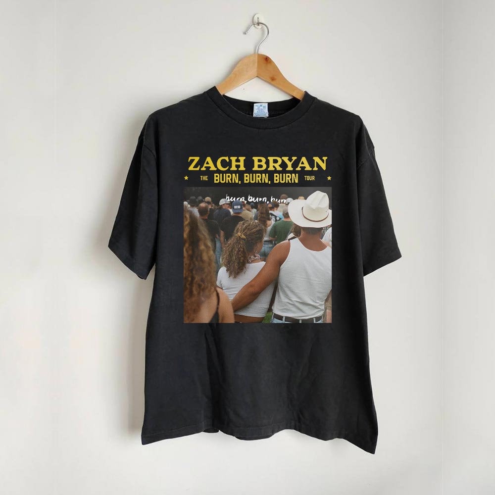 Zach Bryan Burn Burn Burn Tour 2023 Retro Shirt, Zach Bryan Tour Merch