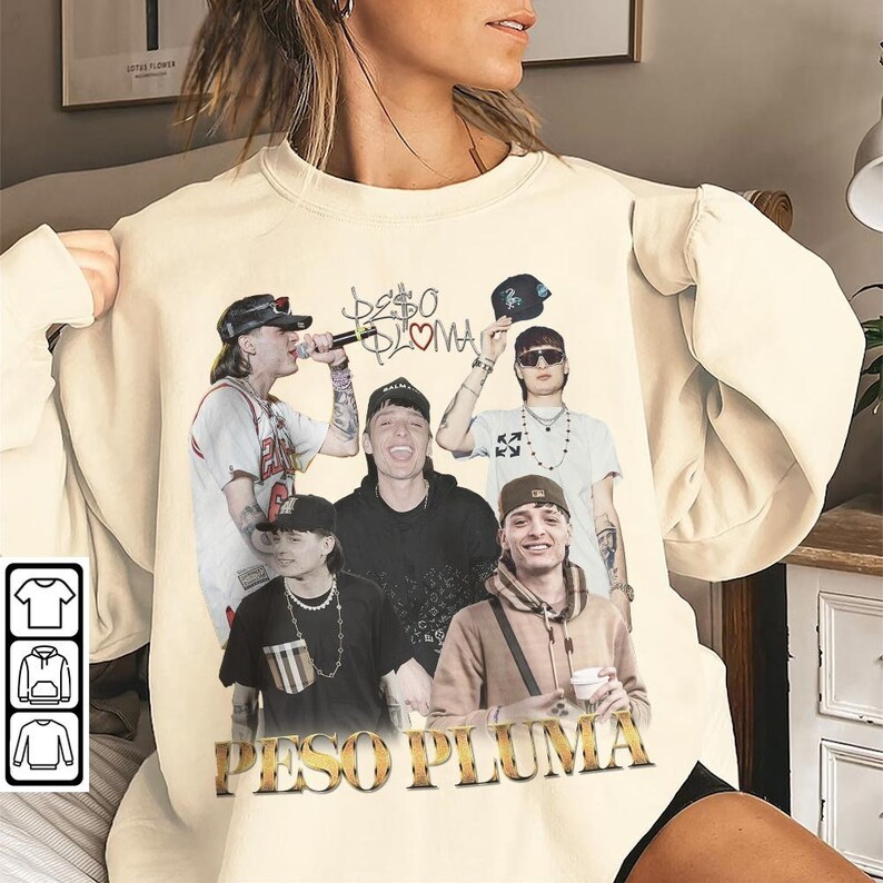Peso Pluma Music Shirt Peso Pluma Merch Fan Tour Sweatshirt Etsy Canada