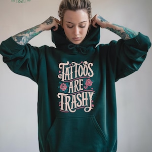 Tattoos Are Trashy Roses Graphic Tee - Comfort Colors Shirt