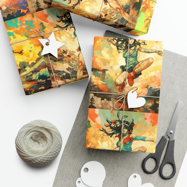 Anime Christmas Paper for Her Etsy