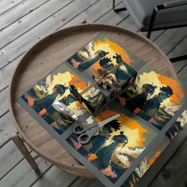 Naruto Wrapping Paper Etsy