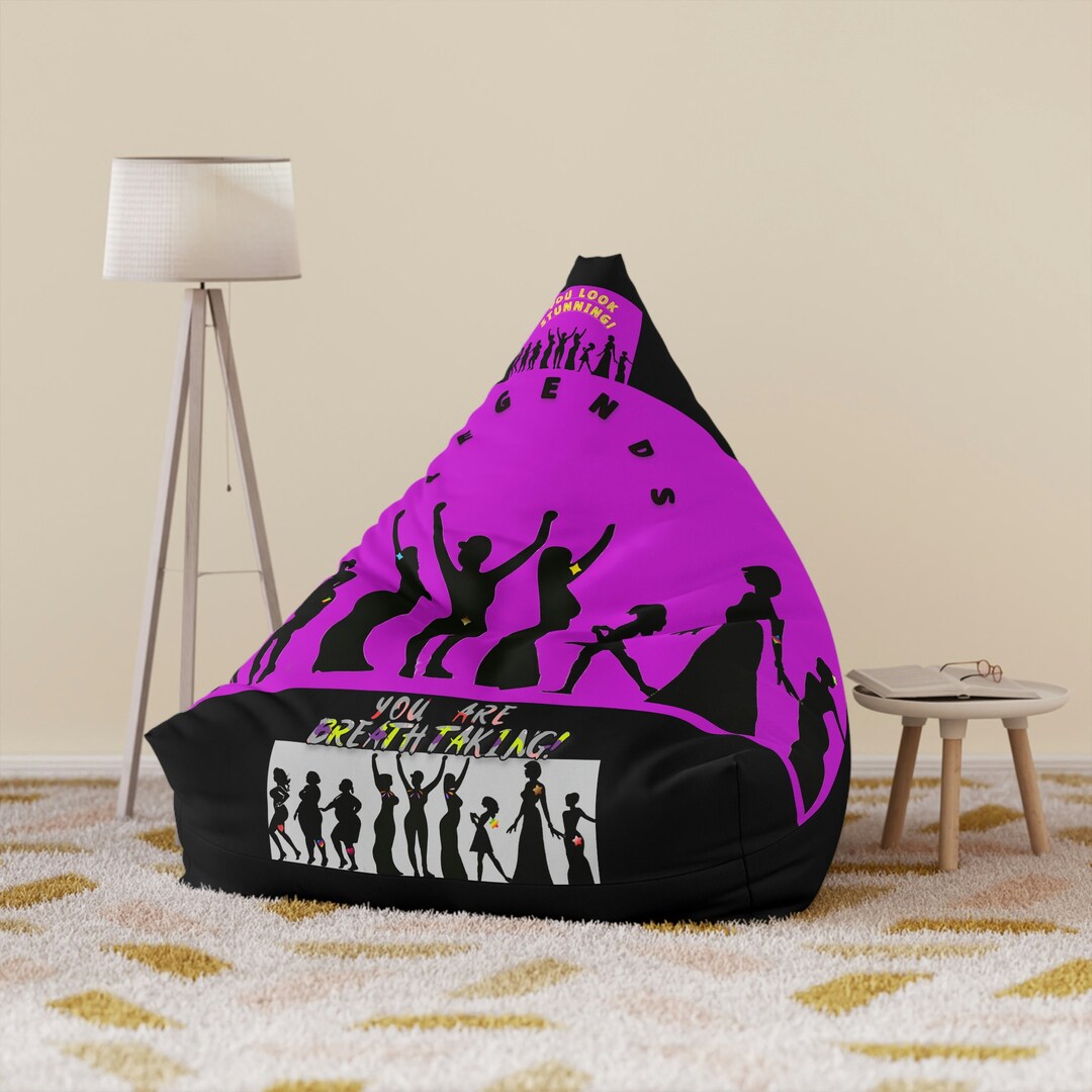 Bean Bag Chair Cover Girl Power Chair Cover Dorm Beanie Cover Woman's