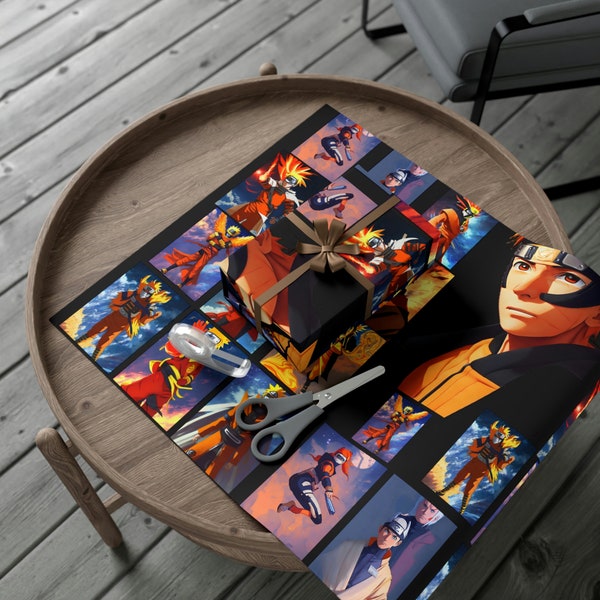 Naruto Anime Wrapping Paper Etsy Ireland