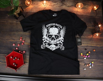 Dungeon Master Live or Die Proberen DnD, TTRPG, Fantasy Gaming T-Shirt