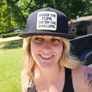 Bigger The Fupa Tastier The Chalupa funny trucker hat cap vintage look 8 colors