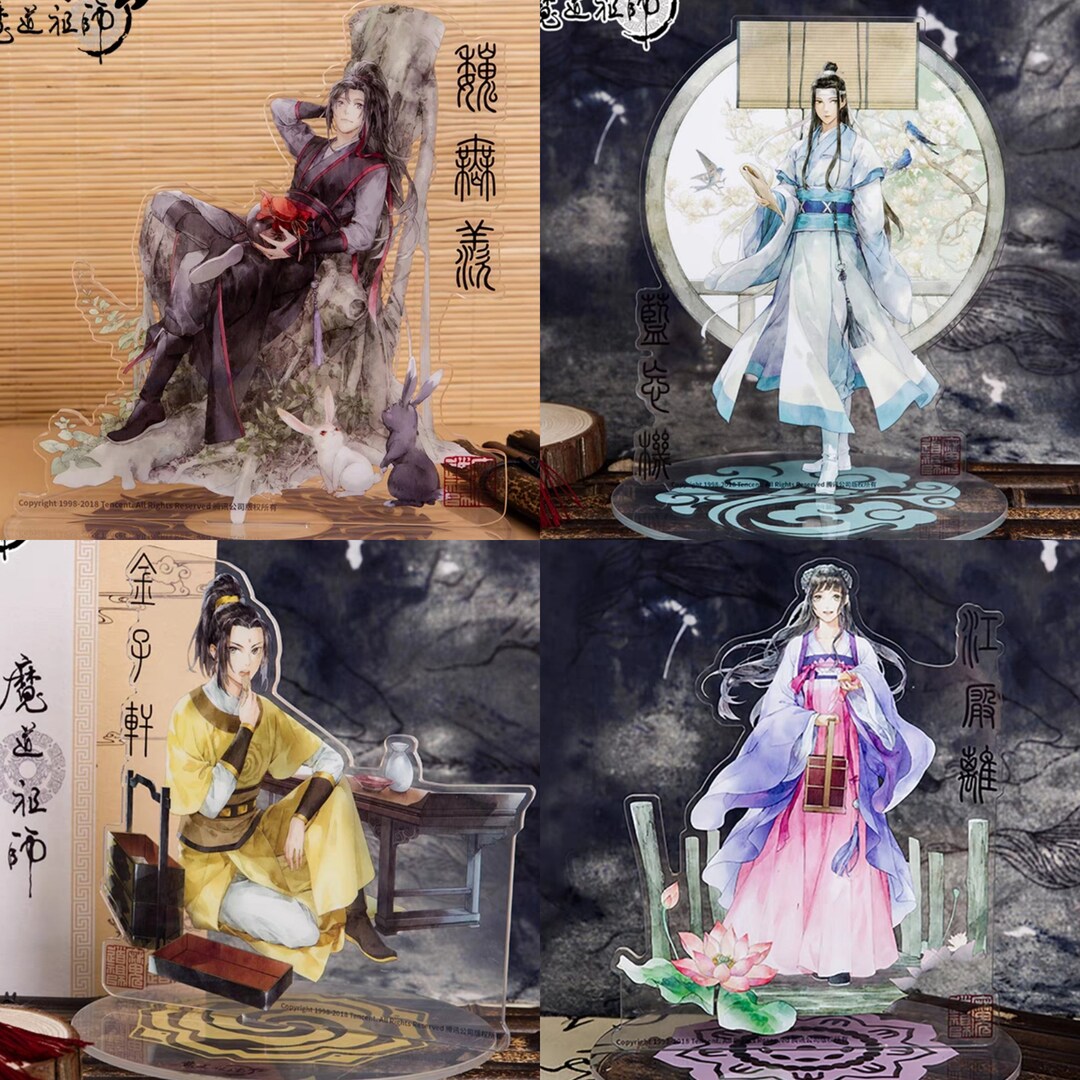 2pcs Anime Mo Dao Zu Shi Lan WangJi Wei WuXian Acrylic Stand