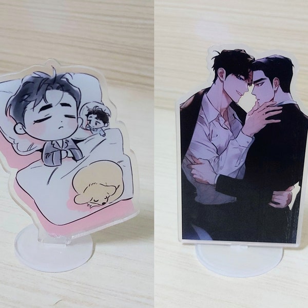 LAST ONE！！！Define the Relationship Chibi Standee, Dooshik, Anime Standee, Acrylic Stand, Chibi Figure Stand, BL Manga, Yaoi 定義關係