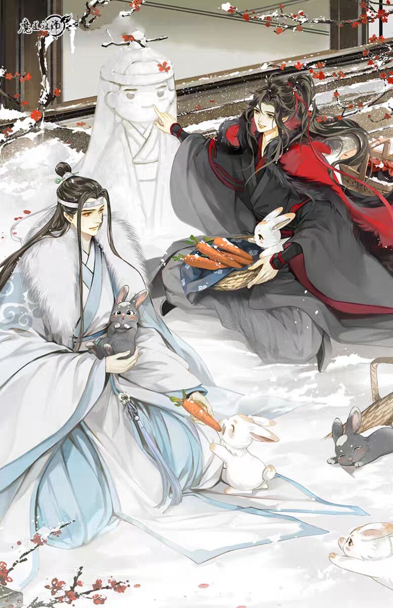 Anime Mo Dao Zu Shi Canvas Painting Wall Art Wei Wuxian Lan Wangji Prints  and Posters