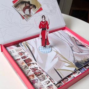 TGCF Coloring Page Set Tian Guan Ci Fu Xie Lian Hua Cheng - Etsy