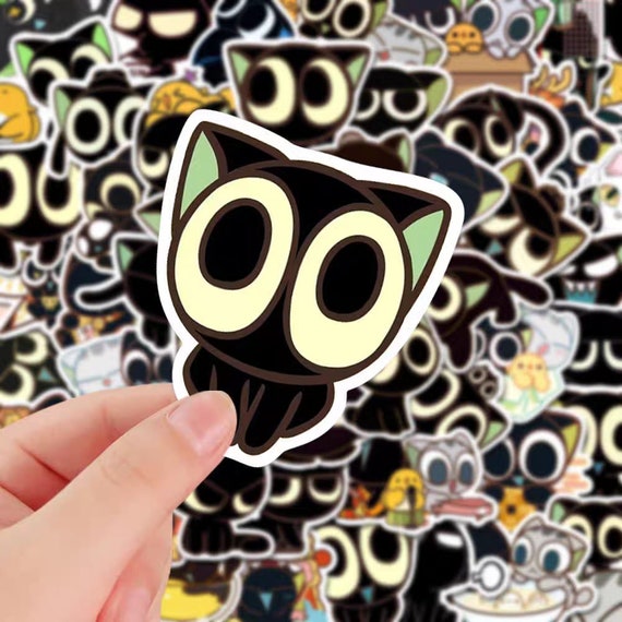 10/30/60pcs Cartoon Expression Small Pattern Stickers Personalized