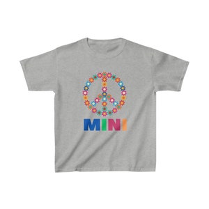 MINI Peace Sign of the Mama & Mini Collection - Kids Heavy Cotton Tee