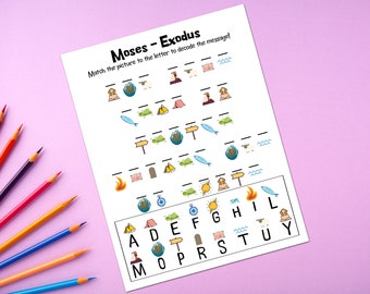 Moses Exodus Decoder Activity Sheet