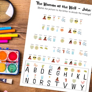 The Woman at the Well - John 4 Decoder Activity Sheet