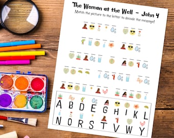 The Woman at the Well - John 4 Decoder Activity Sheet