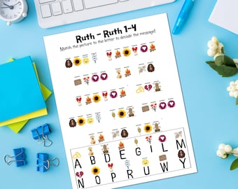 Ruth - Ruth 1-4 Secret Decoder Activity Sheet