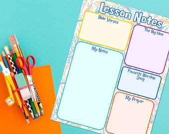 Lesson Notes for Sunday School