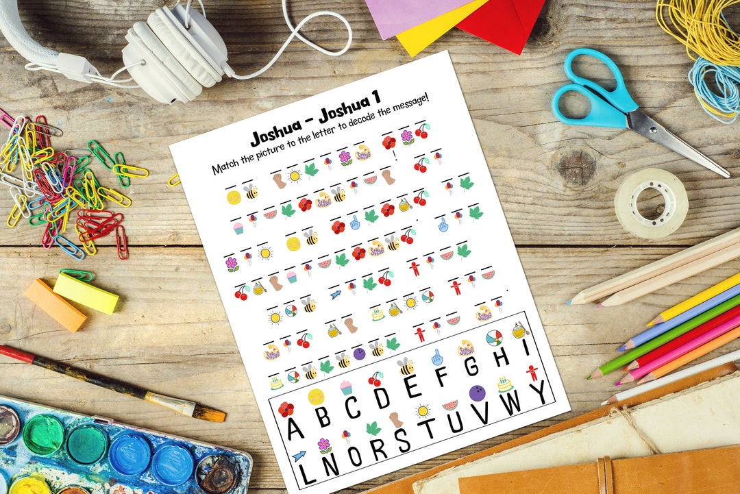 Joshua - Joshua 1 Decoder Activity Sheet - Etsy