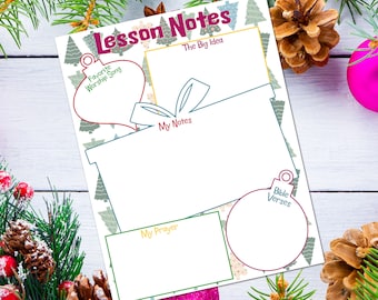 Lesson Notes for Sunday School