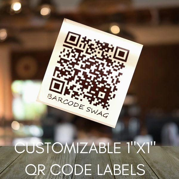 QR Code Customizable 1"x1" Sticker| Labels | Asset | Lowest Pricing and Best Quality on Etsy