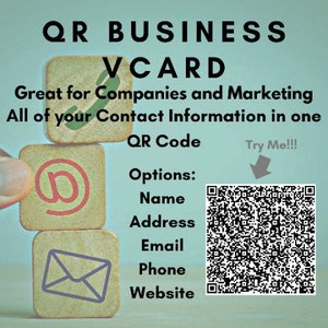 Digital VCard QR Code Download | Only 1 Dollar | For Business and Contact Small Business | Within 24 Hours