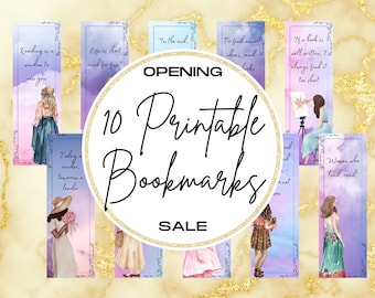 Bookmark, Printable 2023 Bookmark, Pink and Blue Bookmarks with Quote, 2023 Gift Quote Bookmarks, 2023 Bookmark, Designed Bookmarks