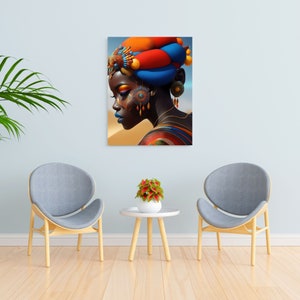 Set of 2 Wall Art Printable, Digital Download, Wall Art, Black Woman Wall Art, Home Decor, African American Wall Art, African Wall Art