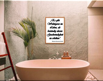 Druckbares Poster DIN-A4~Positive Affirmation~Monochrom~Wanddekoration~Entschleunigung~Achtsamkeit~Geschenk~Wohnkultur~inspirierendes Zitat