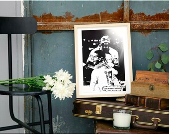 Pure Emotionen feiern die beiden Stürmer ~ Soccer ~ Fußball | Wanddeko für Ihr Zuhause  | Download | Monochrom | Positive Affirmation