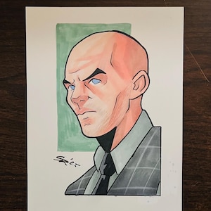 Lex Luthor Sketch Card - 6x8in