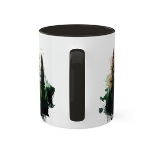 Grand Teton Mug, Watercolor Teton Mountains Coffee Mug, National Park Mug, Wyoming Gift, Pine Forest Camping Mug, Hiker Gift, 11 oz image 3