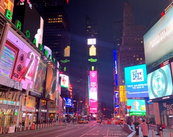 A photo of Time's Square