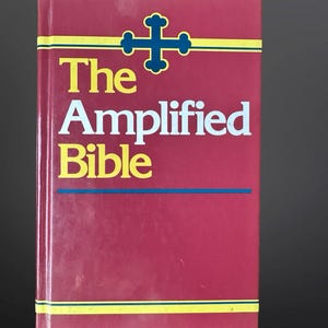 1987 Amplified Bible Hardcover Vintage Religious Christian Study Out Of Print Very Good Condition