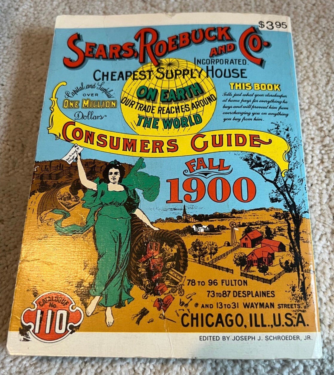 Sears Roebuck and Co. Consumers Guide Fall 1900 Catalog No. 110 Vintage