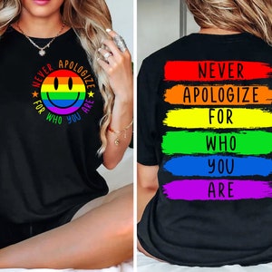 Never Apologize For Who You Are Png, Pride Png, LGBTQ Png, Love Is Love Png, Gay Pride Png, Pride Month Png, Sublimation Design