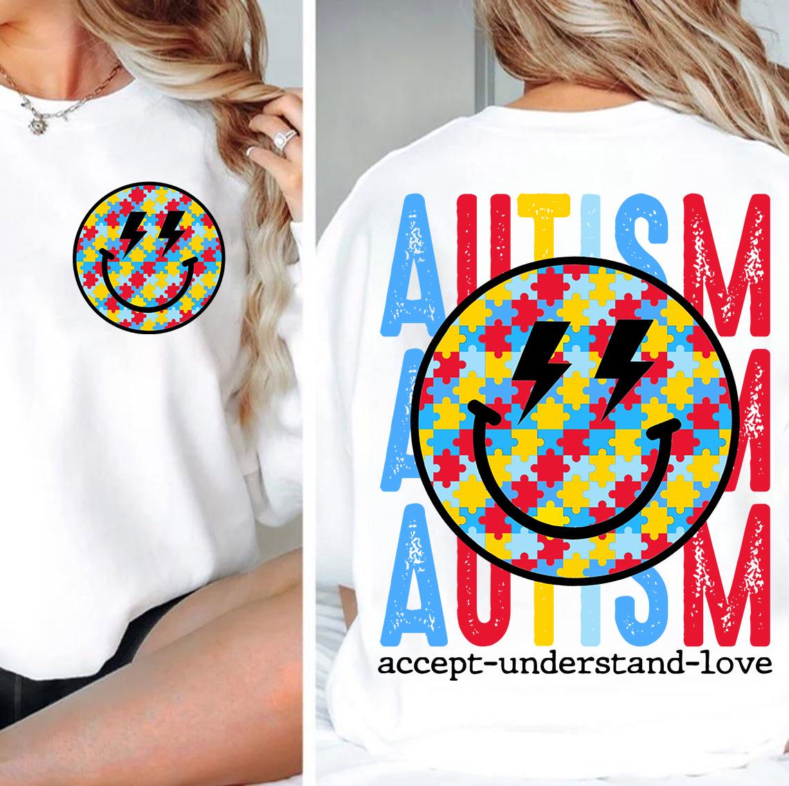 Retro Autism Smiley Face Png, Neurodiversity Png, Autism Support Png ...