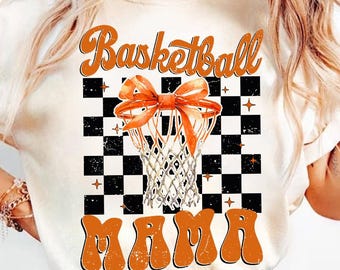 Coquette Basketball png, Basketball Checkered png, Basketball mom png, Game Day, Retro Basketball png, basketball Season Png, Sports png