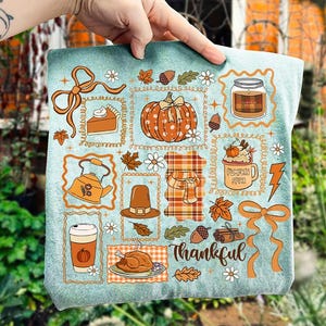 Coquette Thankful Turkey PNG, Thanksgiving Gobble PNG,  Fall PNG, Pumpkin Spice Png, Trendy Png, Girly Fall Png, Autumn, Thanksgiving Png,