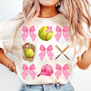 Softball Coquette Bow png, Soft Girl Era png, Baseball Png, Coquette Softball Png, Social Club png, Pink Bow design, Softball, Softball mom