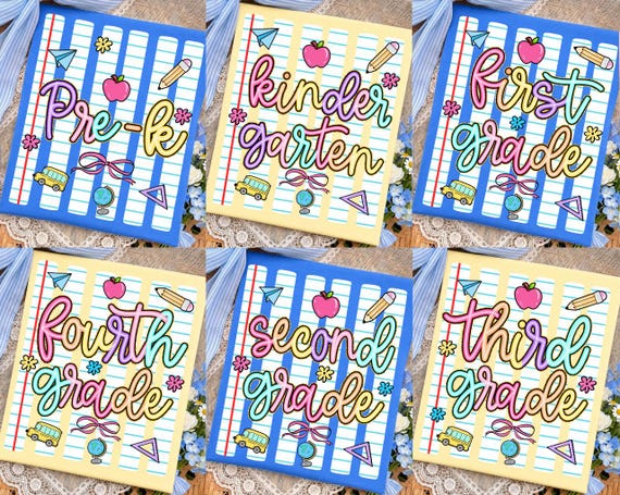 Striped Neon Back To school Bundle Png, Everything Hallelujah Png, 1st Day Of School, Pre-k 1st/2nd/3rd/4th Grade, School Boy Girl, Colorful