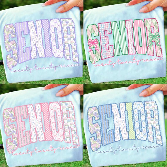 Retro Senior 2027 Floral Png Bundle, Class Of 2027 Varsity Png, Graduation Png, Senior Class Of 2027Png, High School Senior Shirt Png