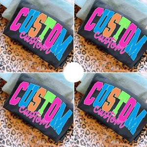 Neon Distressed Custom Back to School PNG , Kindergarten Pre-K 1st 2nd 3rd 4th Grade Png, Girly Pink Bow, Hand Drawn, Colorful