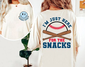 I'm Just Here for the Snacks Baseball Sister Png, Baseball Season, Sports Fan, Baseball Sister Png, Baseball Snack PNG, Baseball Kids Png