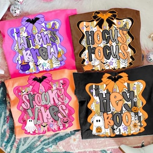 Preppy Brushstroke Halloween PNG Bundle, Spooky vibes png, Hey boo png, Witch&#39;s brew png, Ghost png, Halloween png, cute halloween pn