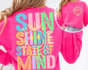Sunshine State of Mind Neon Png, Beach Life PNG, Sunshine Png, Summer PNG , Trendy Summer Shirt Design, Distressed Beach PNG, Lake River Png