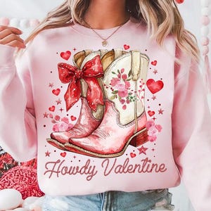 Howdy Valentine Png, Western Valentine Png, Coquette Valentine Png, XOXO Png, Cowgirl Valentine Png, Aesthetic png, Retro Valentine Png