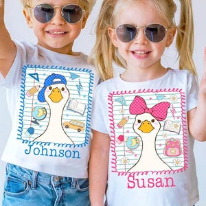 Silly Goose Back To School Png, First Day Of School, Funny School Boy Girl Png, 1St Day Of School, School Design, School Goose png