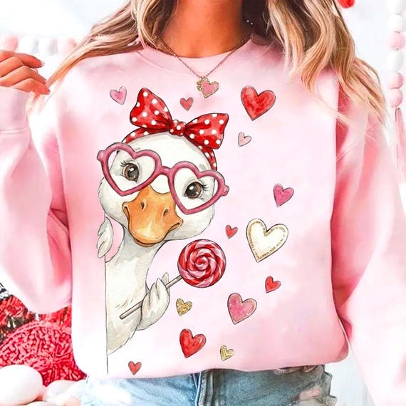Retro Valentine Goose Png, Funny Valentine Goose PNG, Pink Coquette Valentine Shirt Design, Sublimation, XoXo Be Mine Png, Cute Goose Png