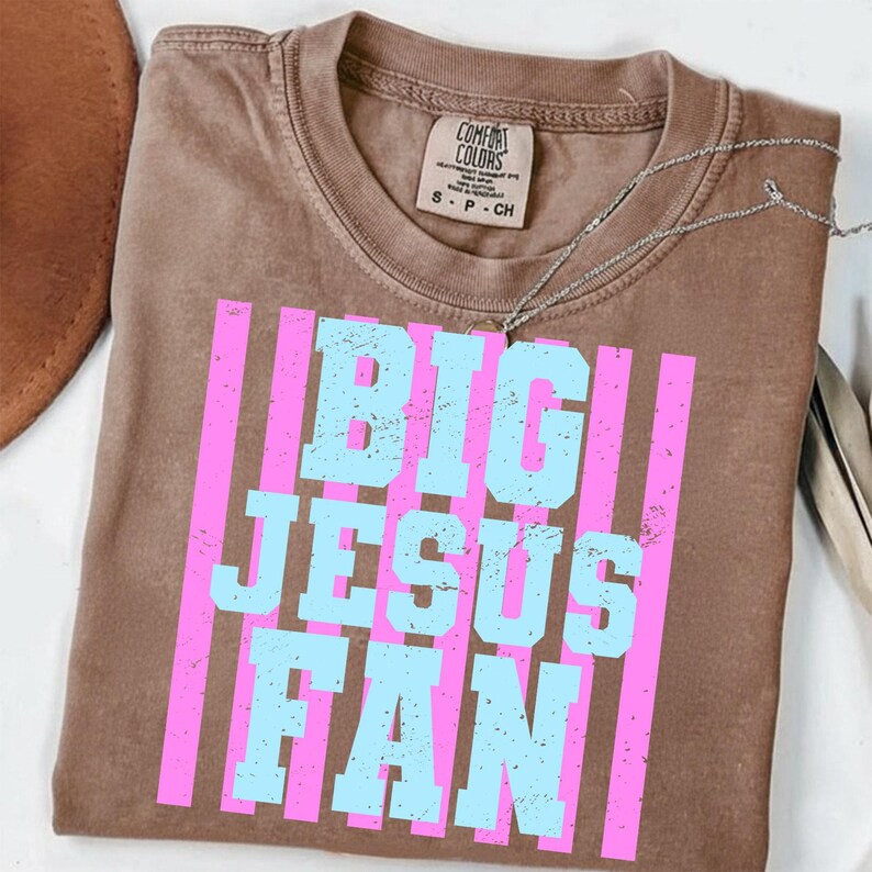 Retro Stripes Big Jesus Fan PNG, Tro PNG, Religiös PNG, Nyckfull PNG, Flickig PNG, Neon Distressed PNG, Kärlek Som Jesus PNG bild 3